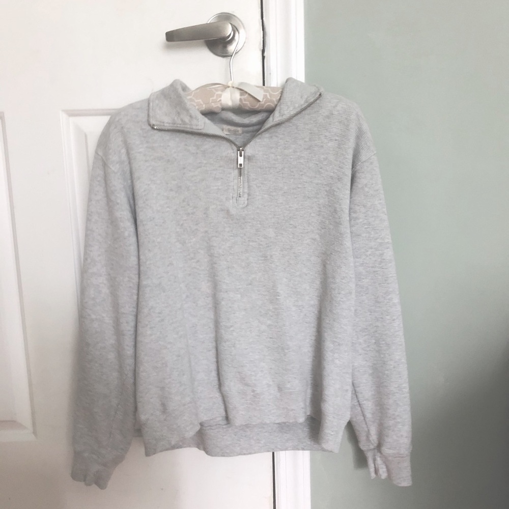 Brandy Melville Small John Galt Quarter Zip Hoodie